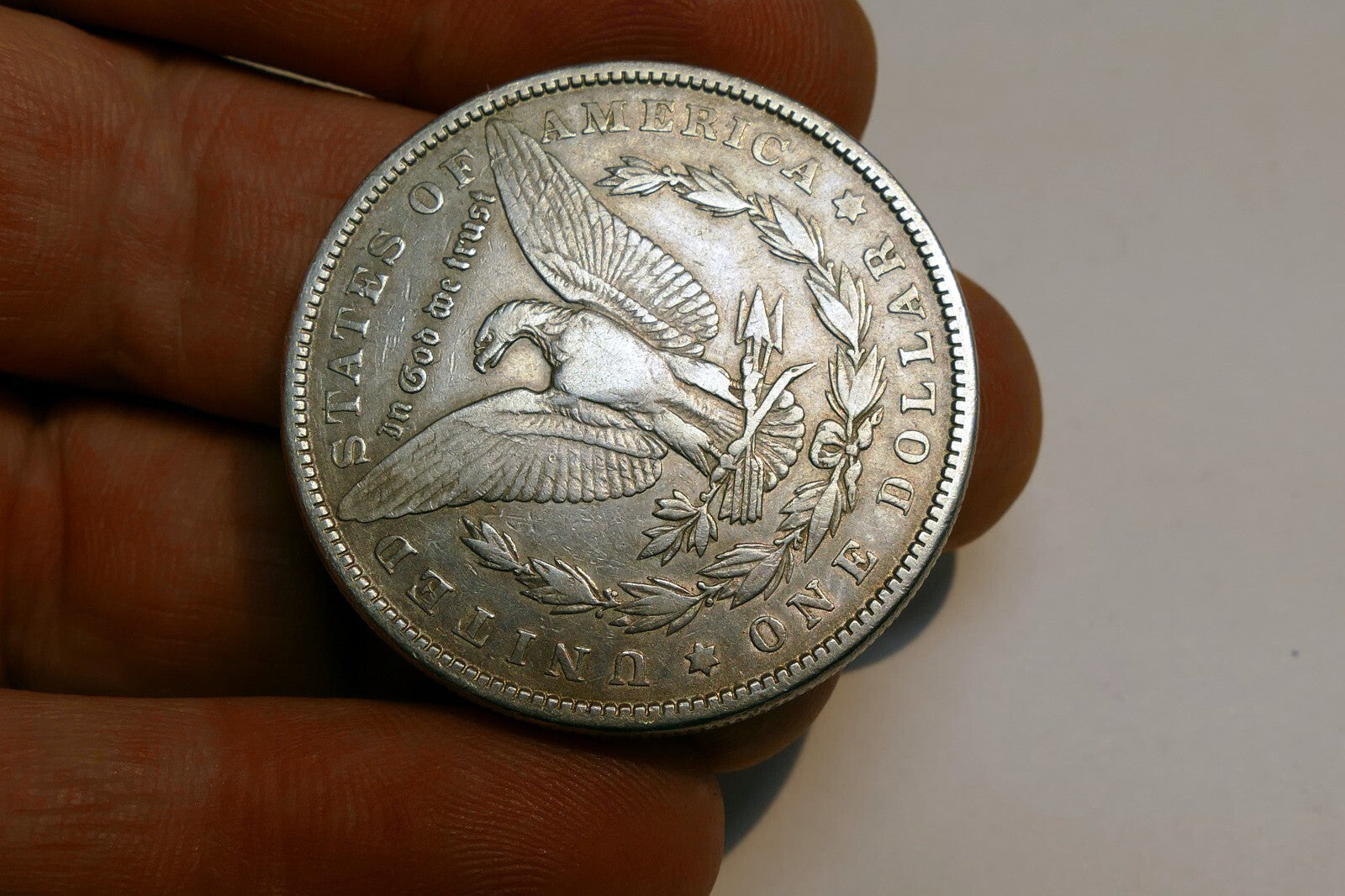 1881 Silver Morgan Dollar  coin  -  Philadelphia Mint Full Liberty - fine
