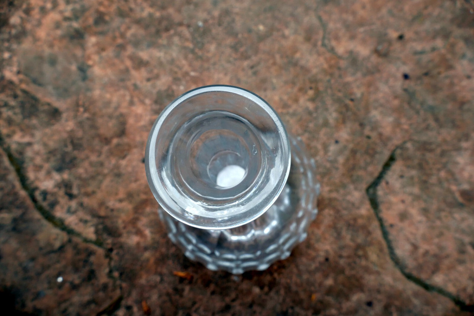 1 Litter Glass Decanter Lead Cut crystal With Stopper 8" tall