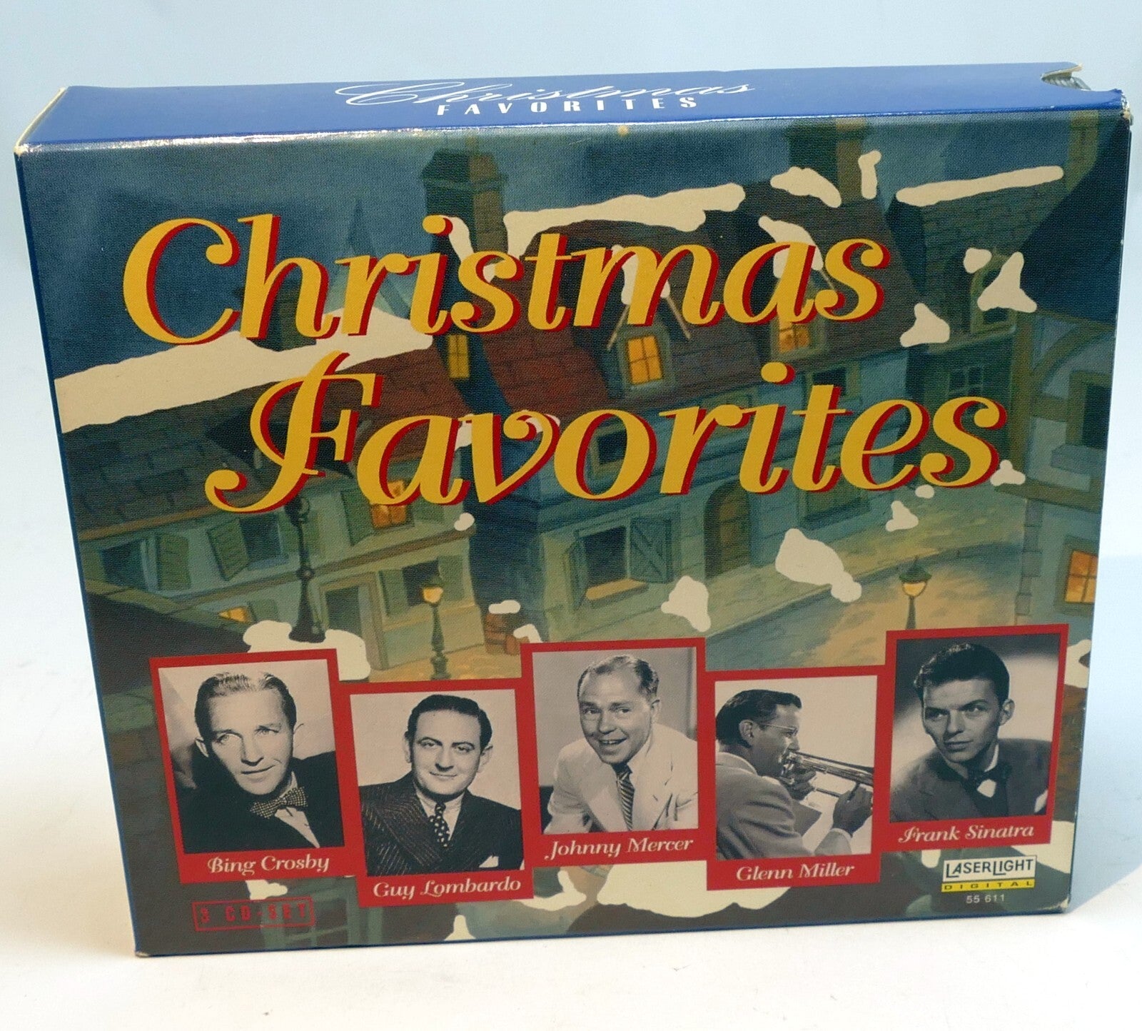 Christmas favorites (music cd, jan 97, 3 disc lot, ) bing crosby big band set 55611