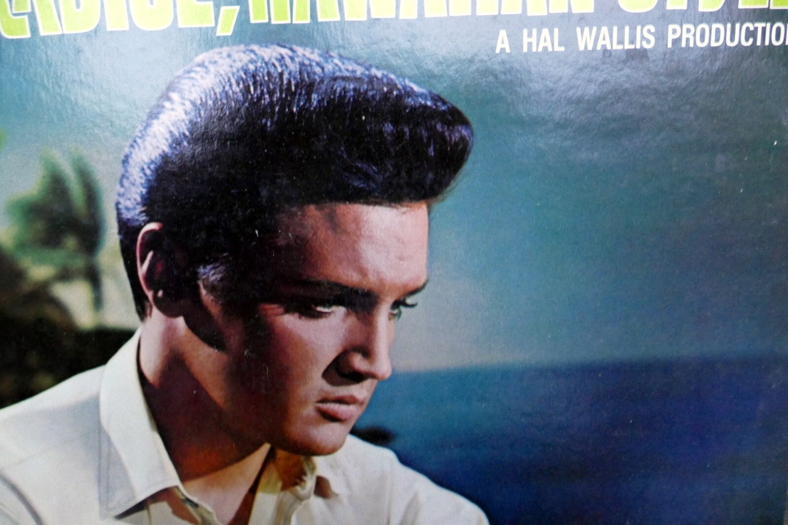 1966 elvis presley paradise hawaiian style lpm 3643   vinyl album art cover only