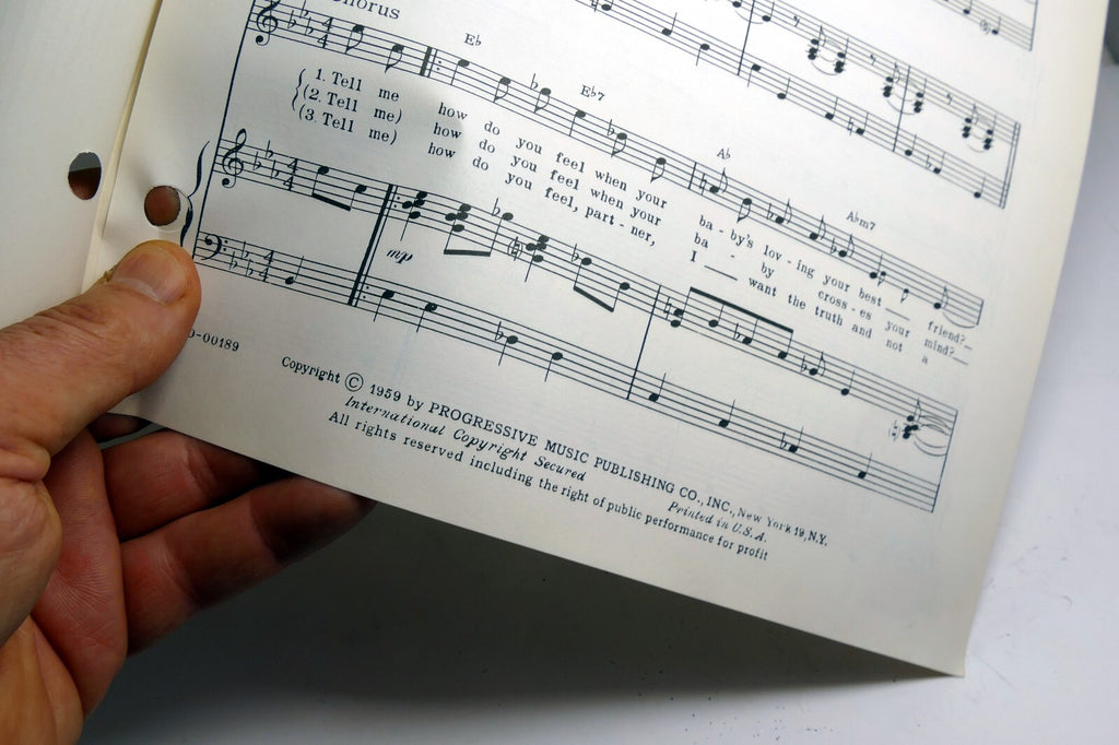 Tell Me How Do You Feel Ray Charles Mayfield  1959  Sheet Music