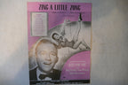 Zing a little zong, sheet music 1952, from "just for you" musical by leo robin, harry warren