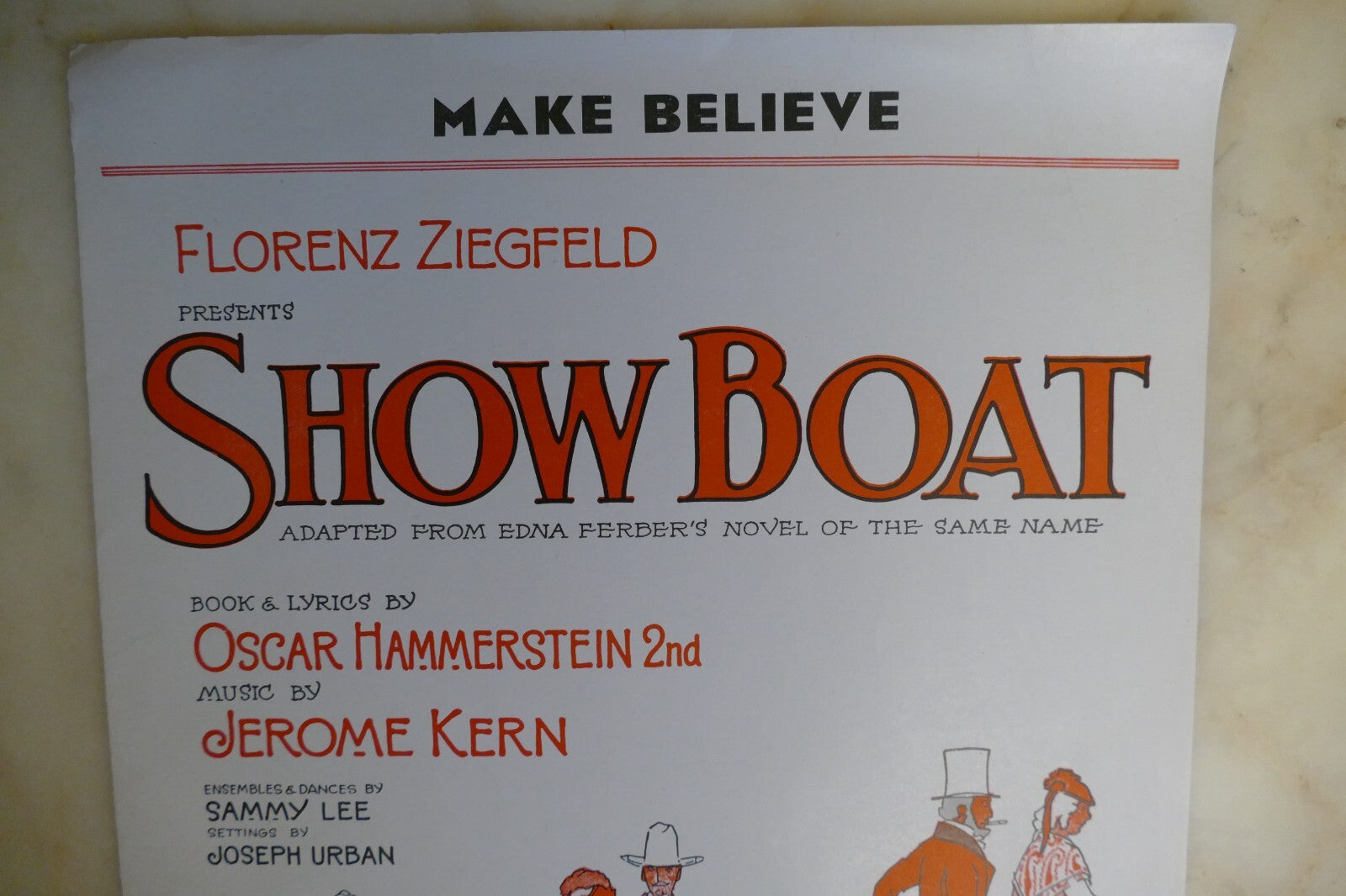 Make believe sheet music 1927 by jerome kern and oscar hammerstein 2nd from "show boat"