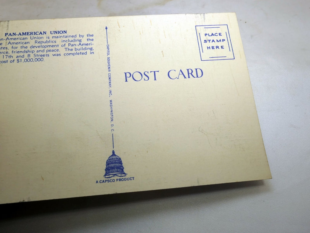 Post Card Pan-American Building Washington DC Unposted Linen 1940's