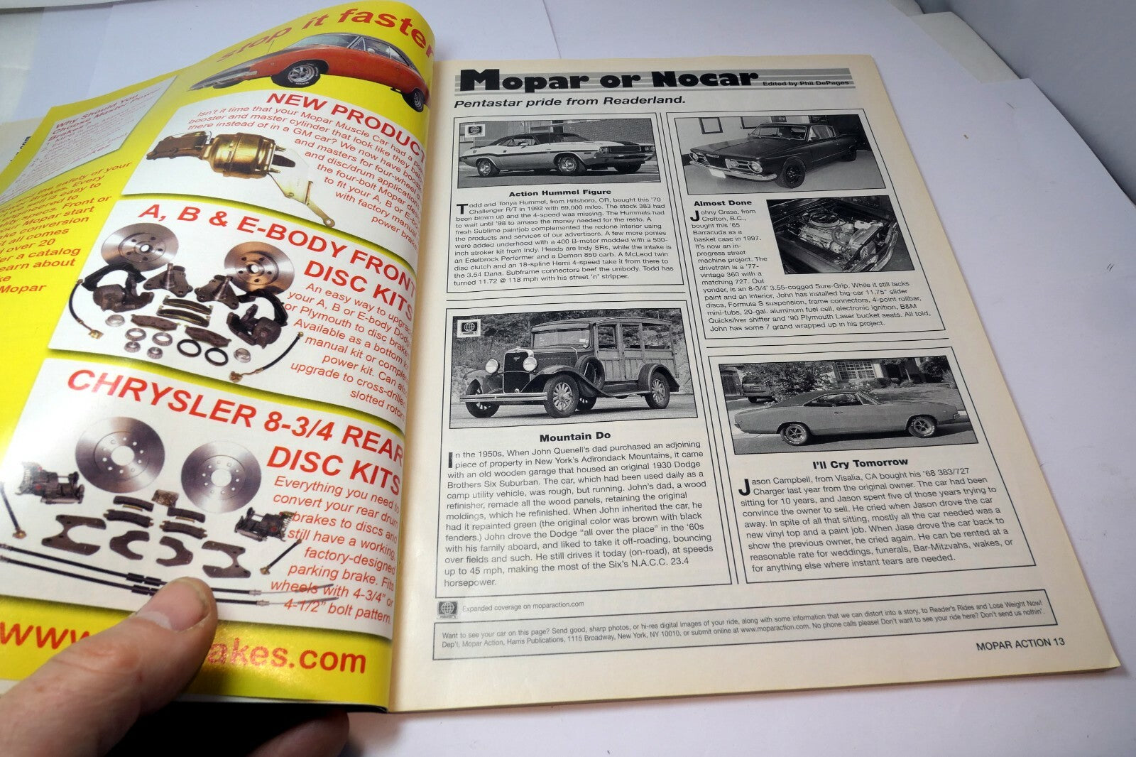 MOPAR Action Magazine June 2006 '70 HemiCuda Ragtop Road test