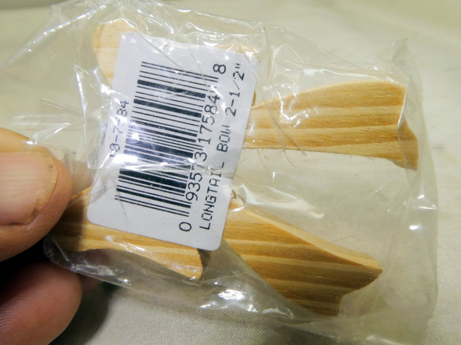 NEW Vintage 2.5” Wooden Longtail Bow Crafts