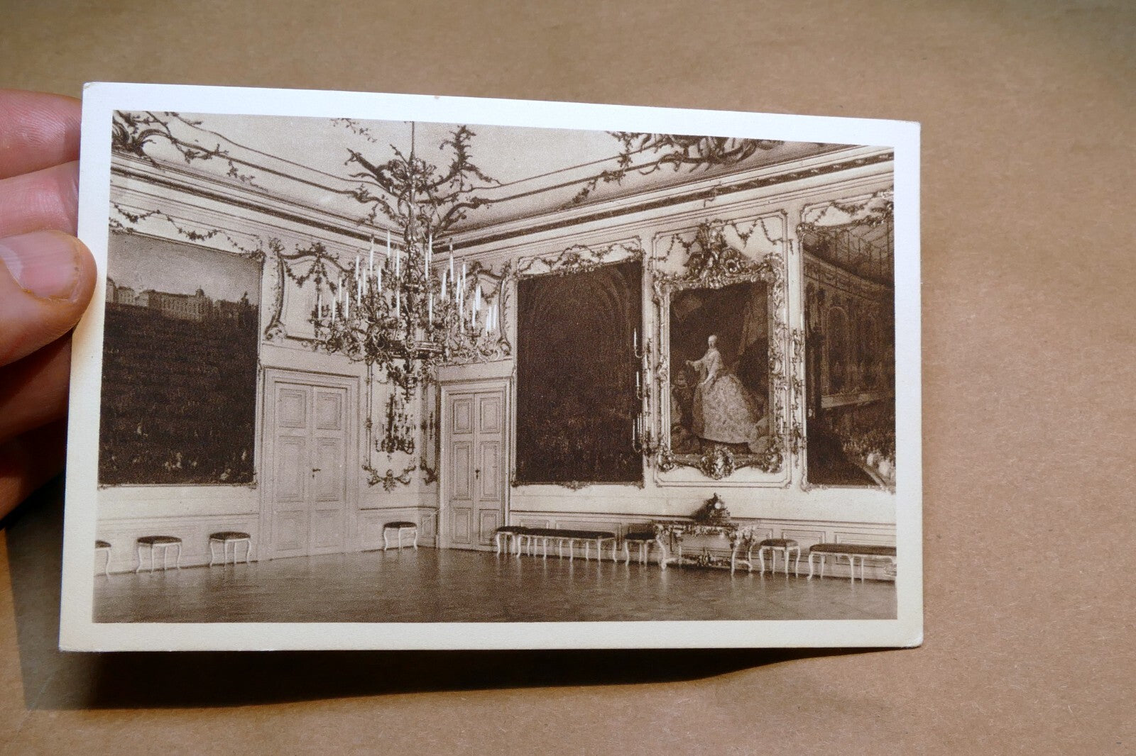 Wien - Schönbrunn Schloss Castle ballroom postcard Austria 1930's  - unposted