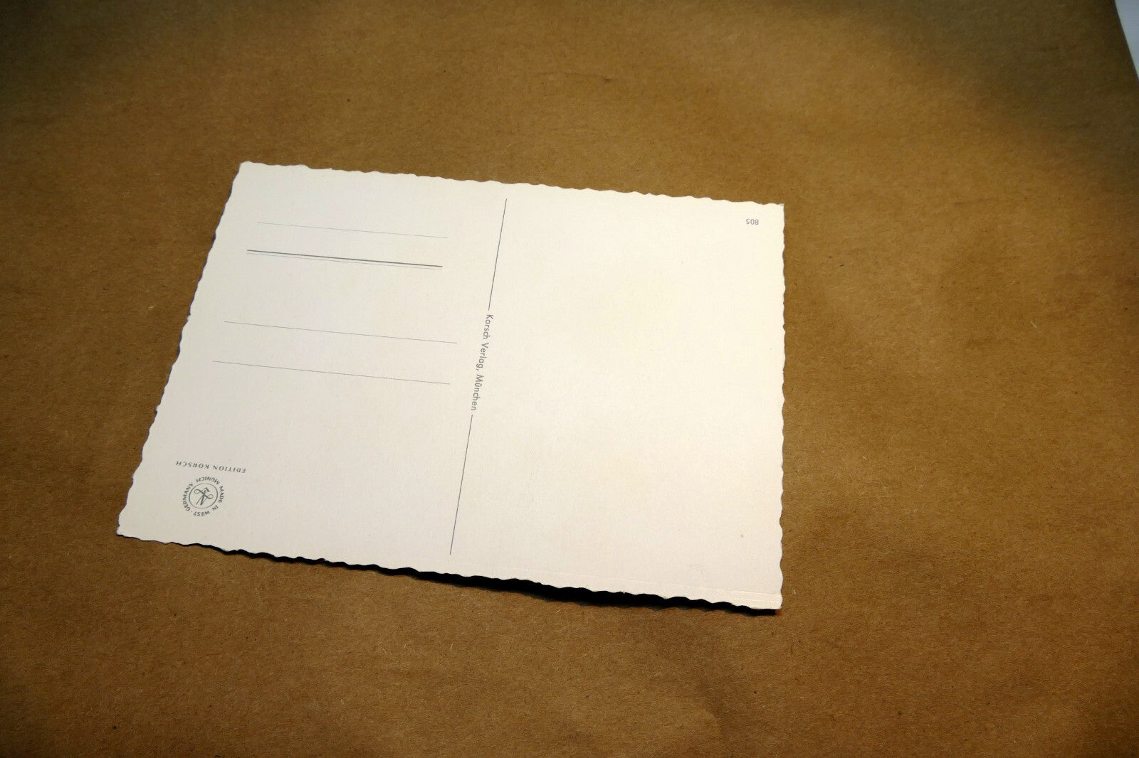 Adolf KORSCH VERLAG Postcard Munchen Boy with dear - Unposted Art