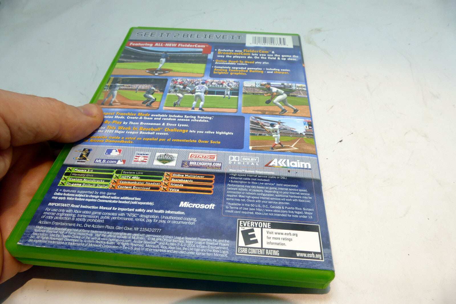 MVP Baseball 2005 (Microsoft Xbox, 2005) w/guide