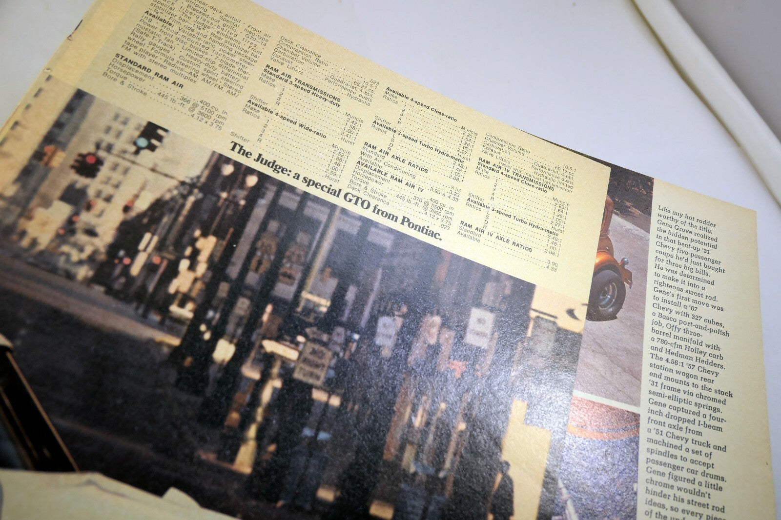 Hot Rod 1964 Pontiac GTO  magazine  clippings Advertisement Ad