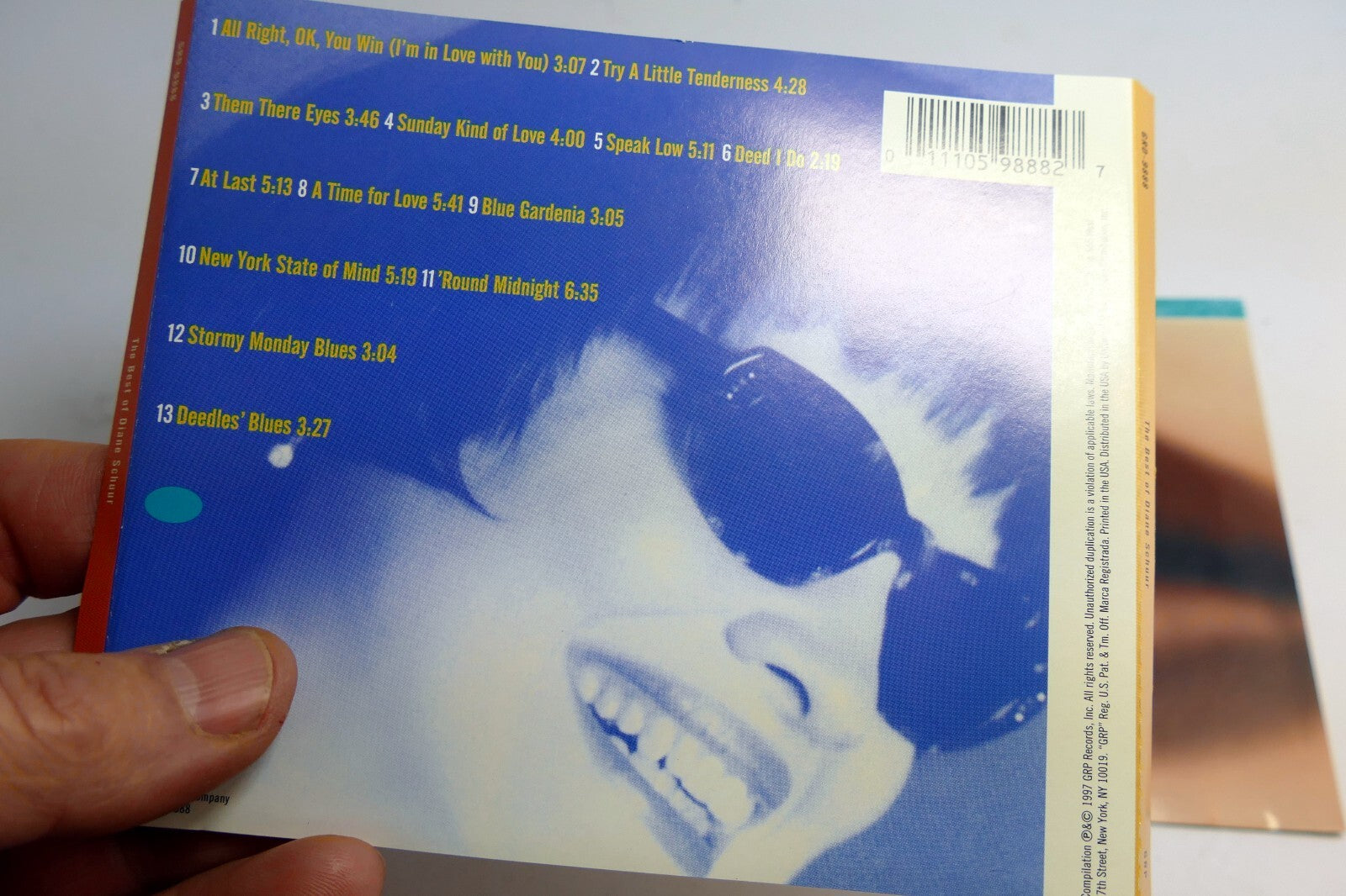 INLAY Cover ART Only - NO Case or CD included Diane Schuur Music is my life