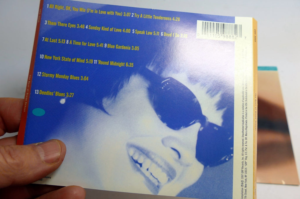 INLAY Cover ART Only - NO Case or CD included Diane Schuur Music is my life