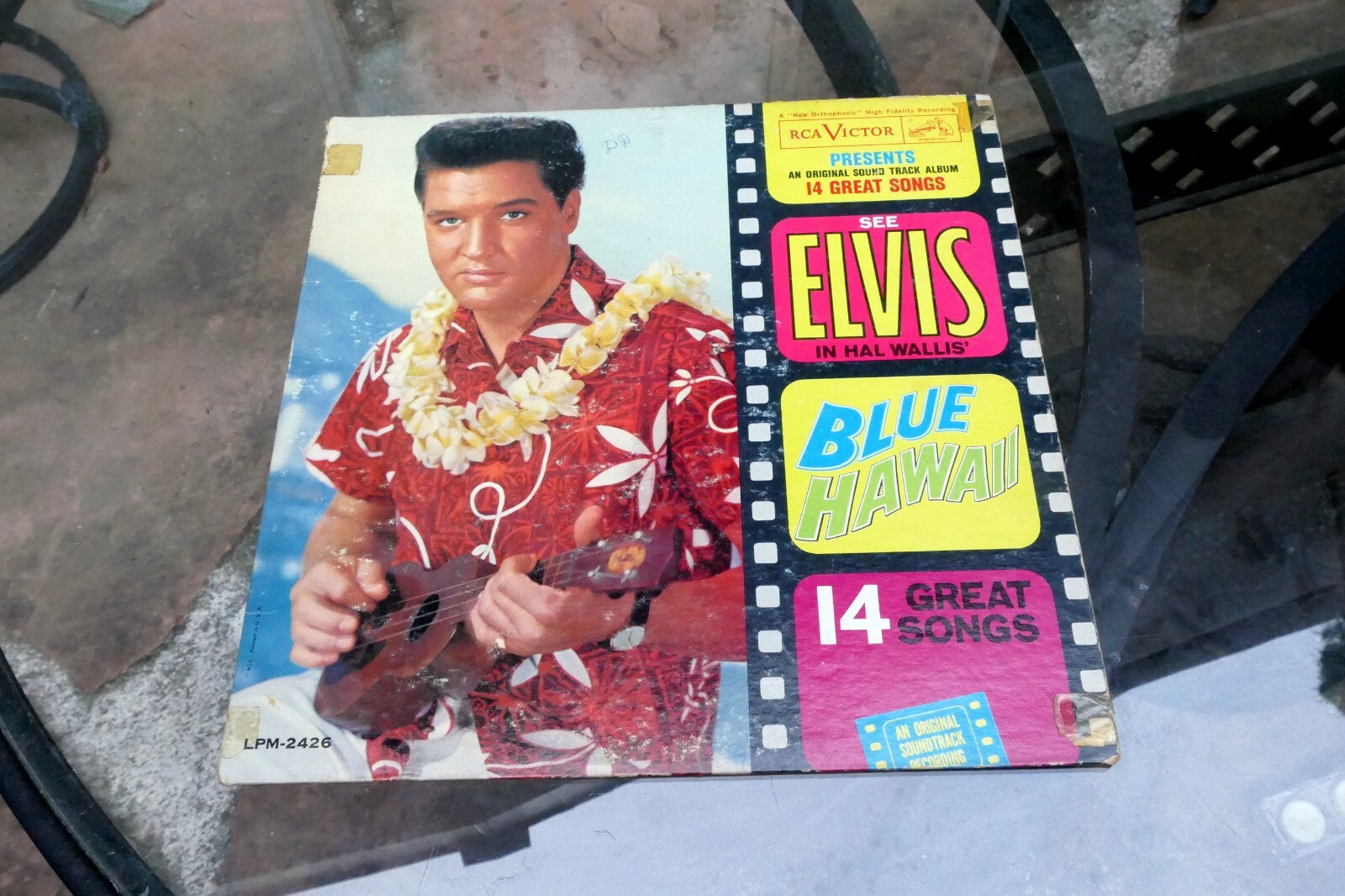 1961 Elvis Presley Blue Hawaii LPM-2426 RCA Victor -  ALBUM ART COVER ONLY