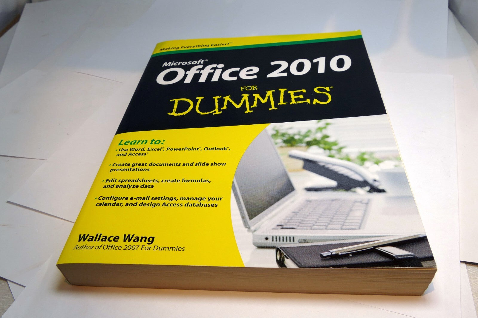 Office 2010 for dummies paperback by wang, wallace