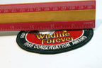 WILDLIFE FOREVER Embroidered Iron On Patch Badge Eagle Support 1999 Conservation
