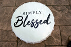 Beer Cap hanging Tin Metal Poster Sign beer 16X16" "Simply BLESSED"