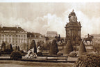 Vienna maria theresia denkmal wien 1930's postcard austria   unposted