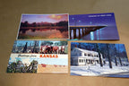 Mix lot of unposted postcards from usa lot of 4 from 1970 80's tetons kansas