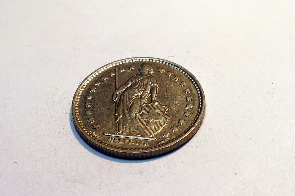1968 Switzerland 1 Franc Copper-Nickel Coin