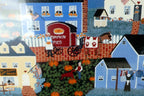 Pumpkin's Cove Folk Art 7X9" Print by Donna Perkins Signed Certified 391/500