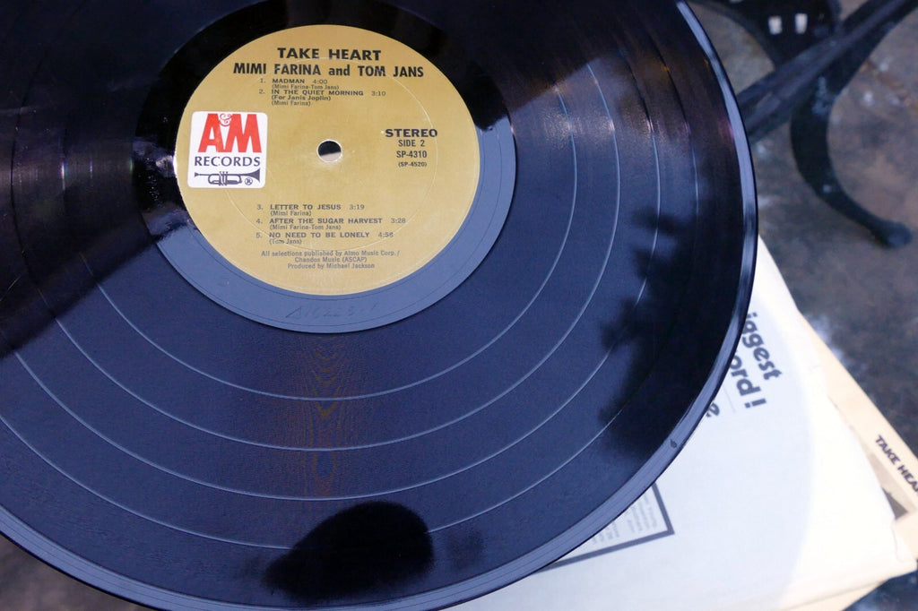 Mimi Farina And Tom Jans - Take Heart LP   SP 4310 A&M 1971 Vinyl Record