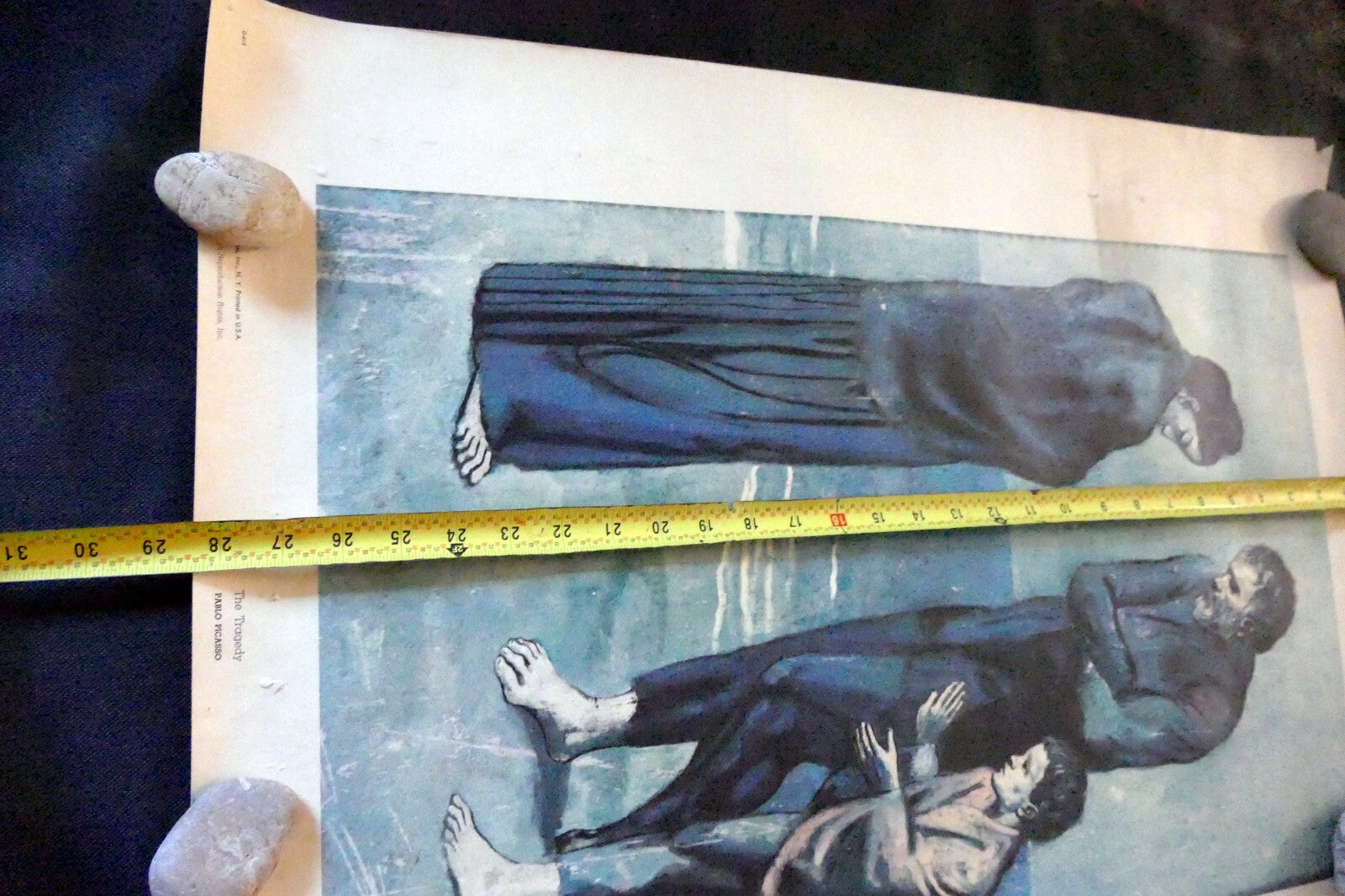 Pablo Picasso 1960 G-613  "The Tragedy" POSTER Shorewood Press SPADEM vintage