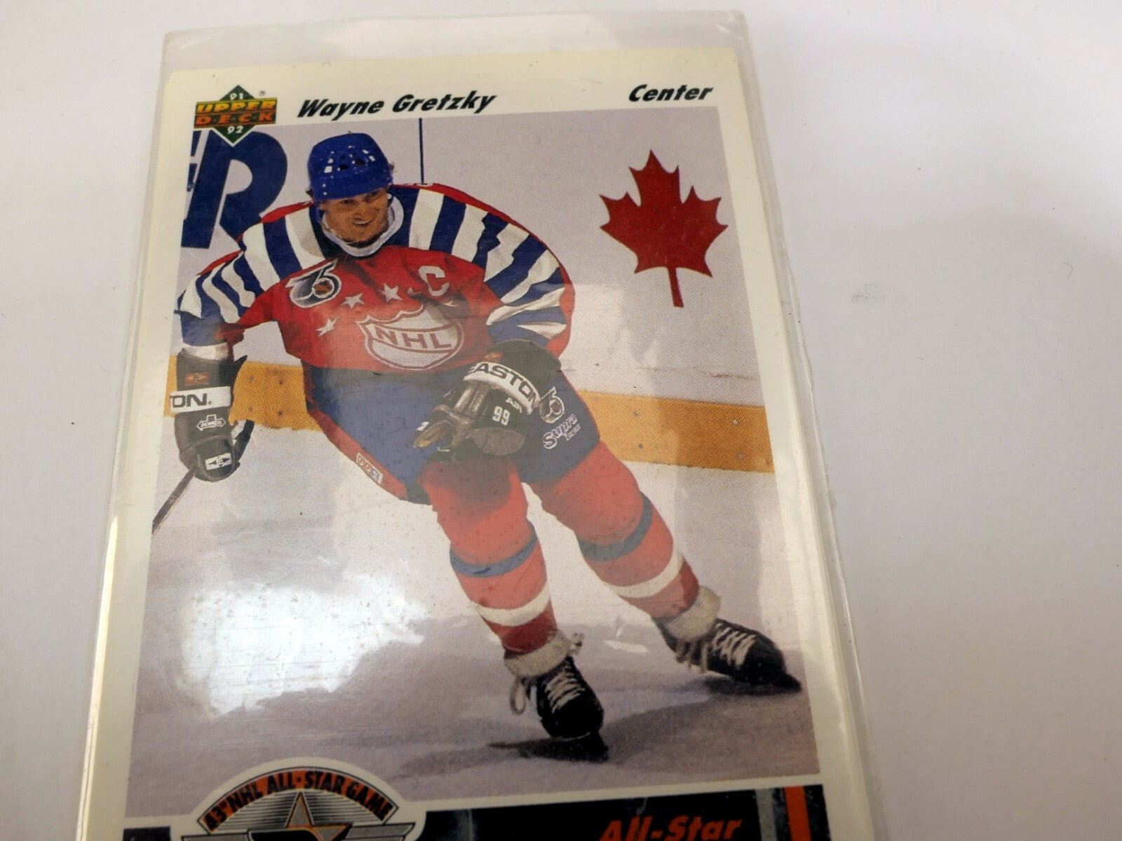 1991 Upper Deck All Star Card # 621 Wayne Gretzky Campbell Conference Center