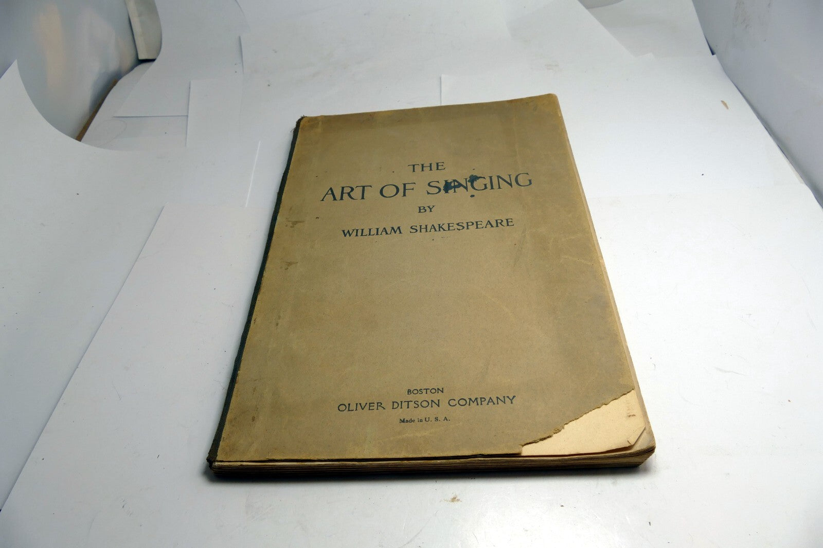 The Art of Singing by William Shakespeare (Tenor) by Oliver Ditson 1921 revised