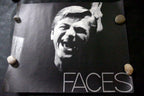 "FACES" Black and white photo Poster 1970's San Francisco USA EXCITED 22X28"