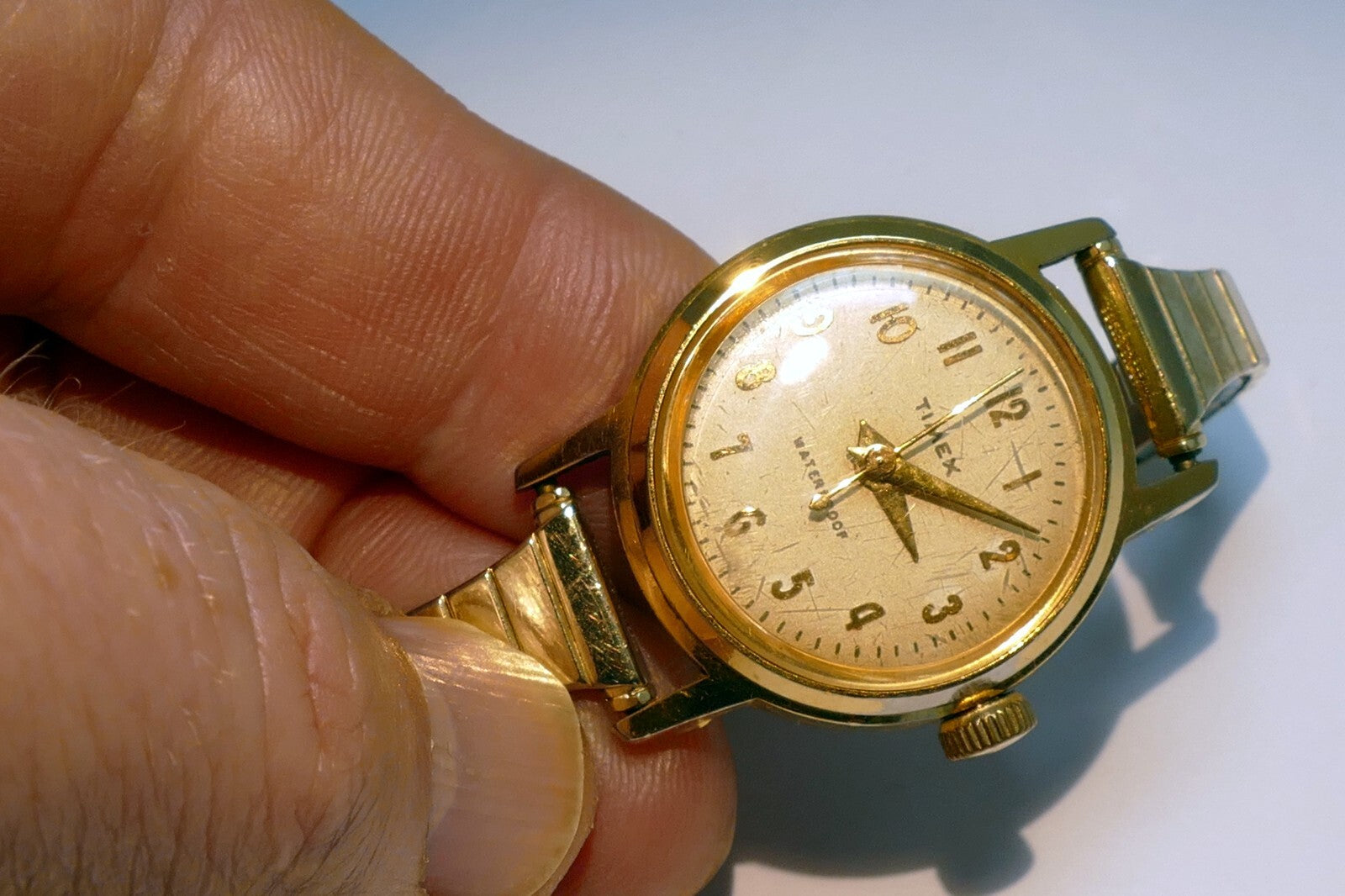 TIMEX LADIES WATCH WRISTWATCH GOLD TONE - as found as is parts repair