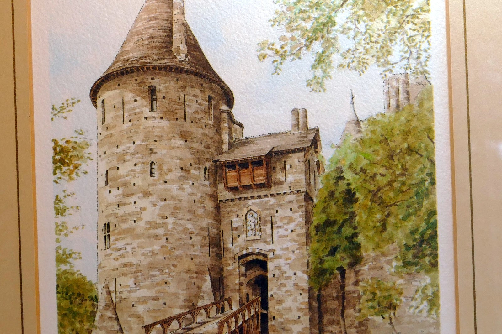 Glyn martin castell coch amersham print signed numbered framed