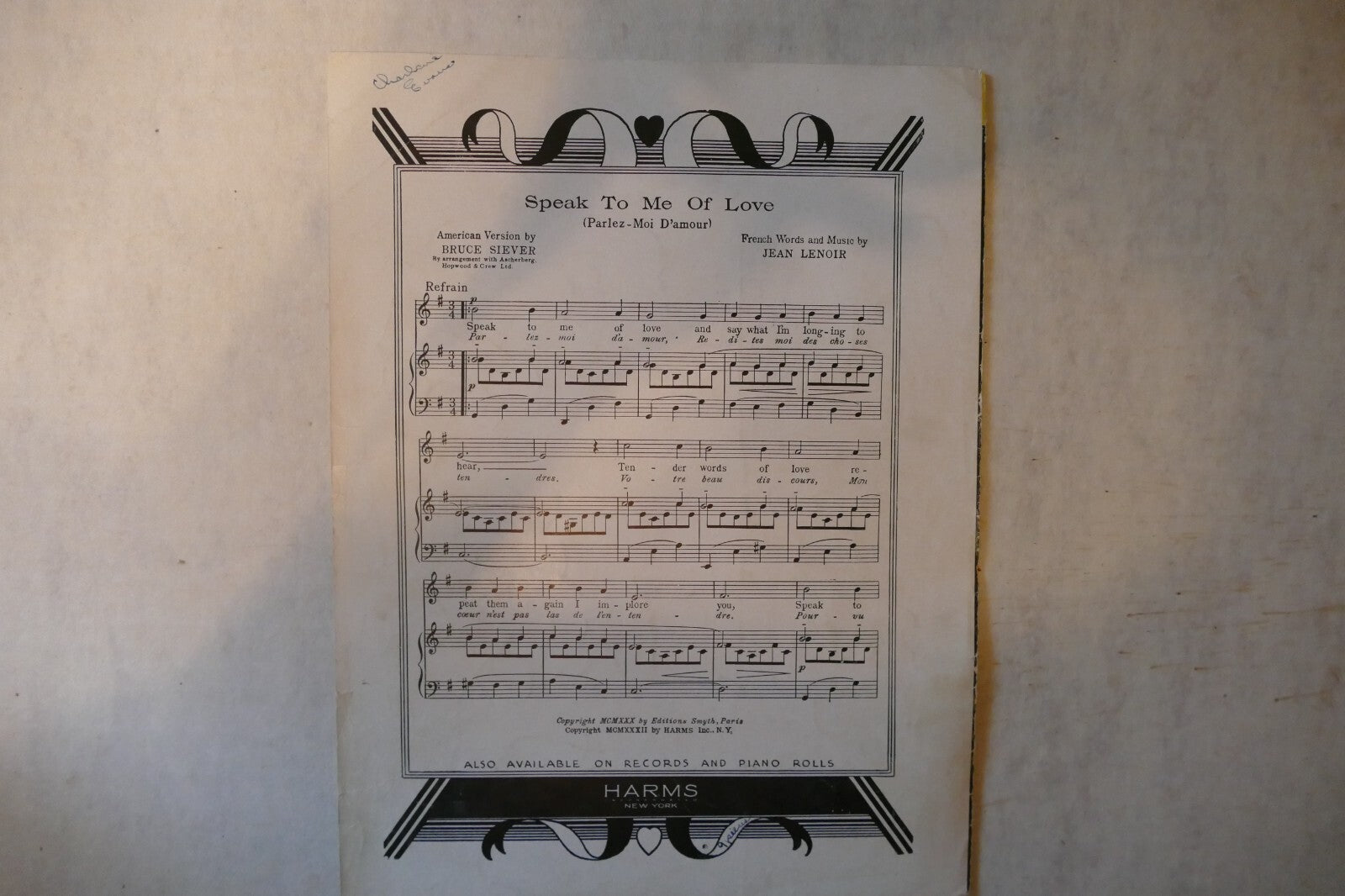 You Let Me Down, 1935 from "Stars Over Broadway", by Al Dubin and Harry Warren