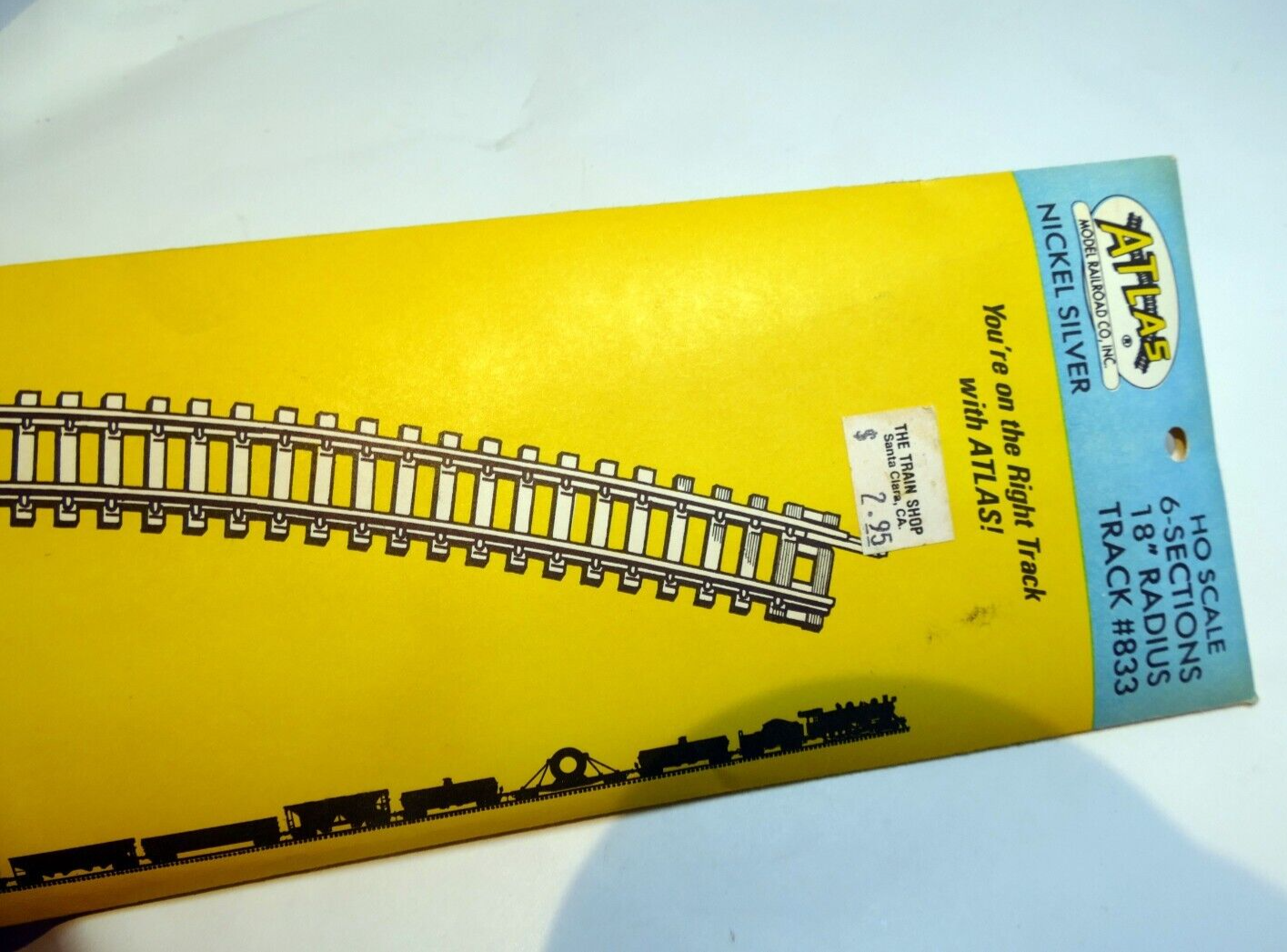 Atlas #833 18" radius track curved n.o.s. 6 pieces sections per package