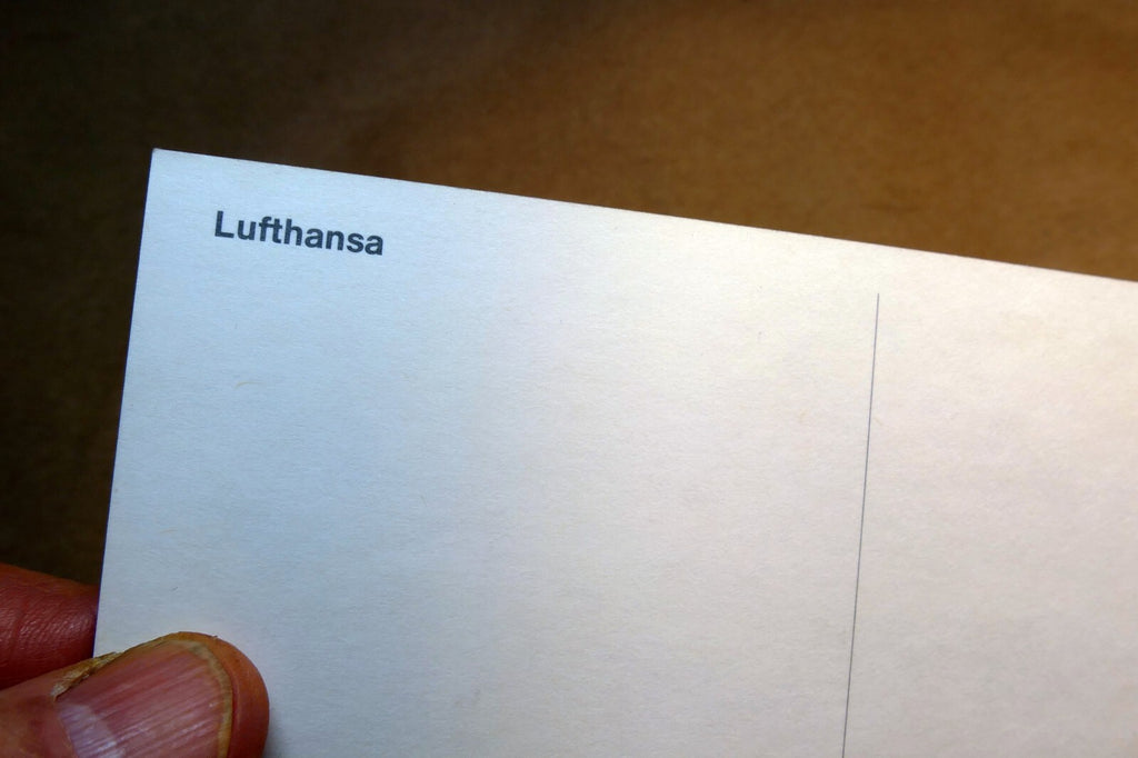Lufthansa Sunset View Airlines Airplane Sky Postcard Unposted 4"X 6" Continental