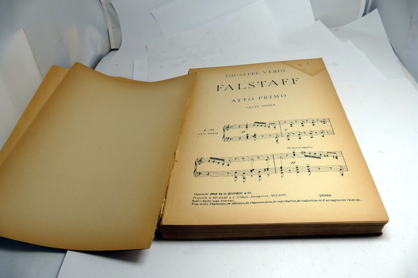 Falstaff Giuseppi Verdi Libretto Opera 1893 Matz Boito Arrigo Boito Milano Italy