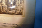 San Francisco Montgomery Street Hand Signed Etching 1900's USA Limited edition