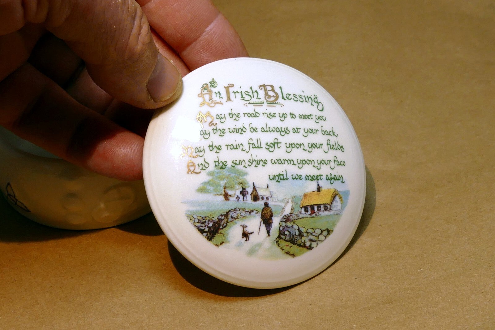 Belleek Gift Box Ireland Blessing Father day - untill we meat again