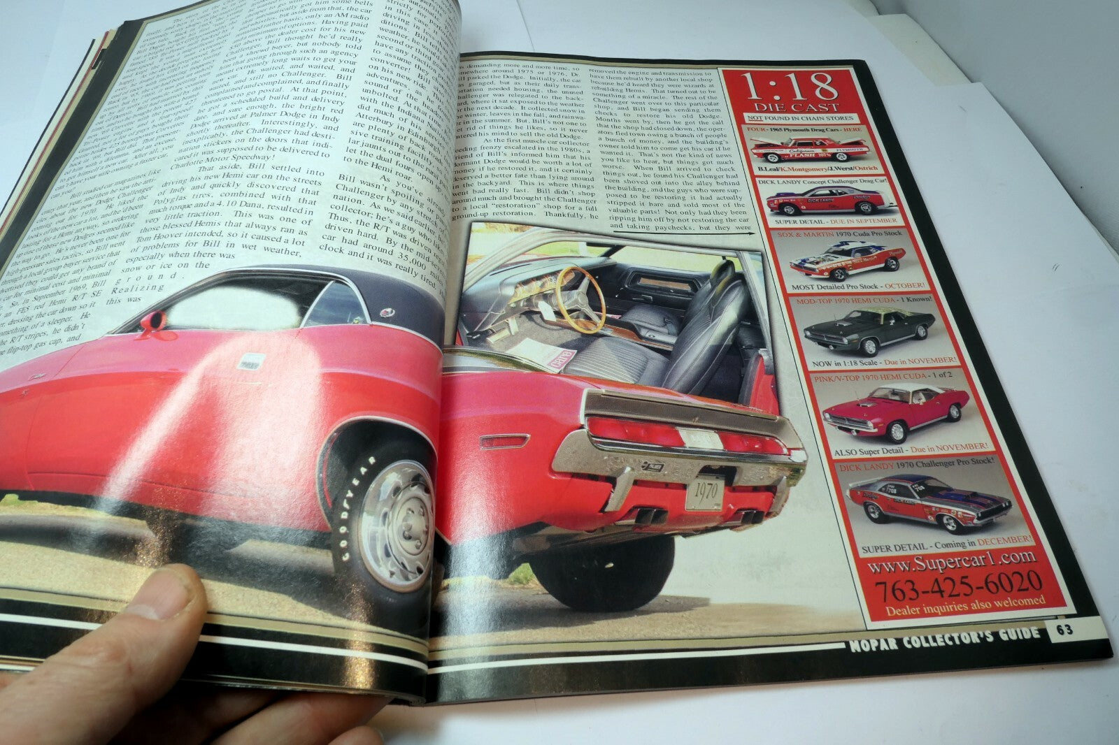 MOPAR Collector's Guide Magazine December 2009 "70 HEMI R/T SE  Challenger 