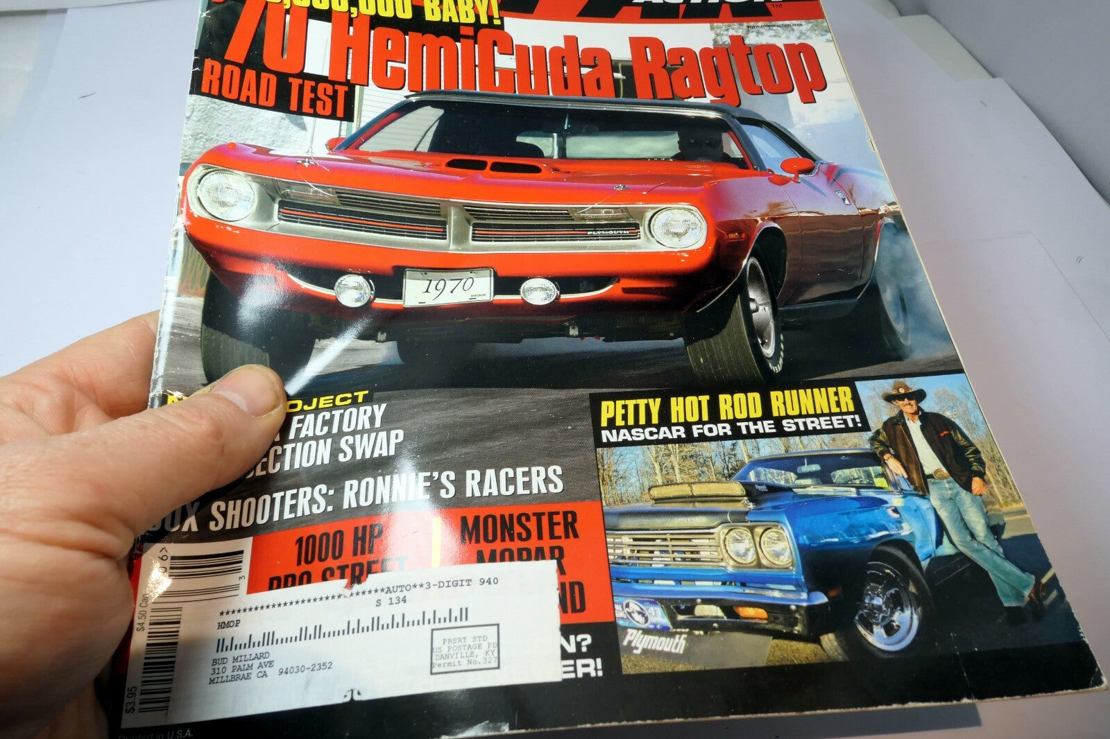 MOPAR Action Magazine Hune 2006 ' 70 HemiCuda Ragtop , Sox Shooters, Road Runner