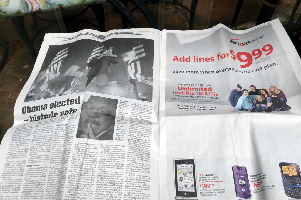 2008 San Francisco Chronicle OBAMA "Change has come to America"