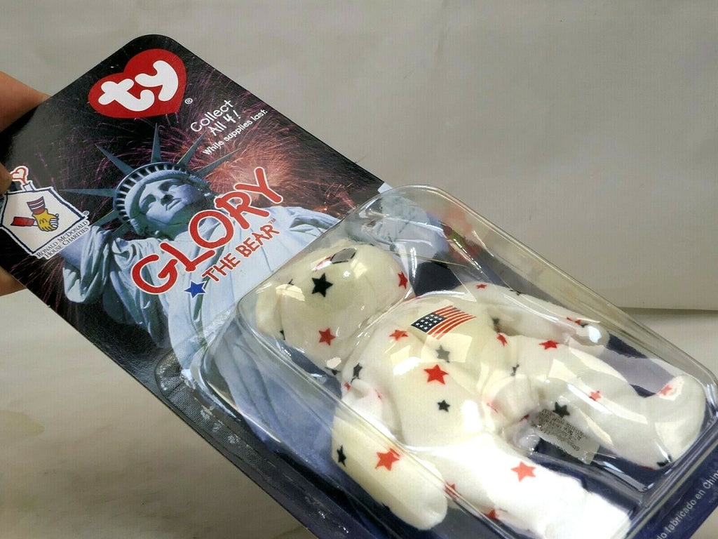 Glory the bear 1998 mcdonald's ty beanie baby 1999 oakbrook   new