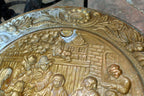 14" Antique Brass Pub Tavern Theme England Plates hanging Wall Art decor party