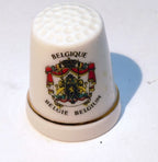 Porcelain thimble souvenir belgium belgie belgique