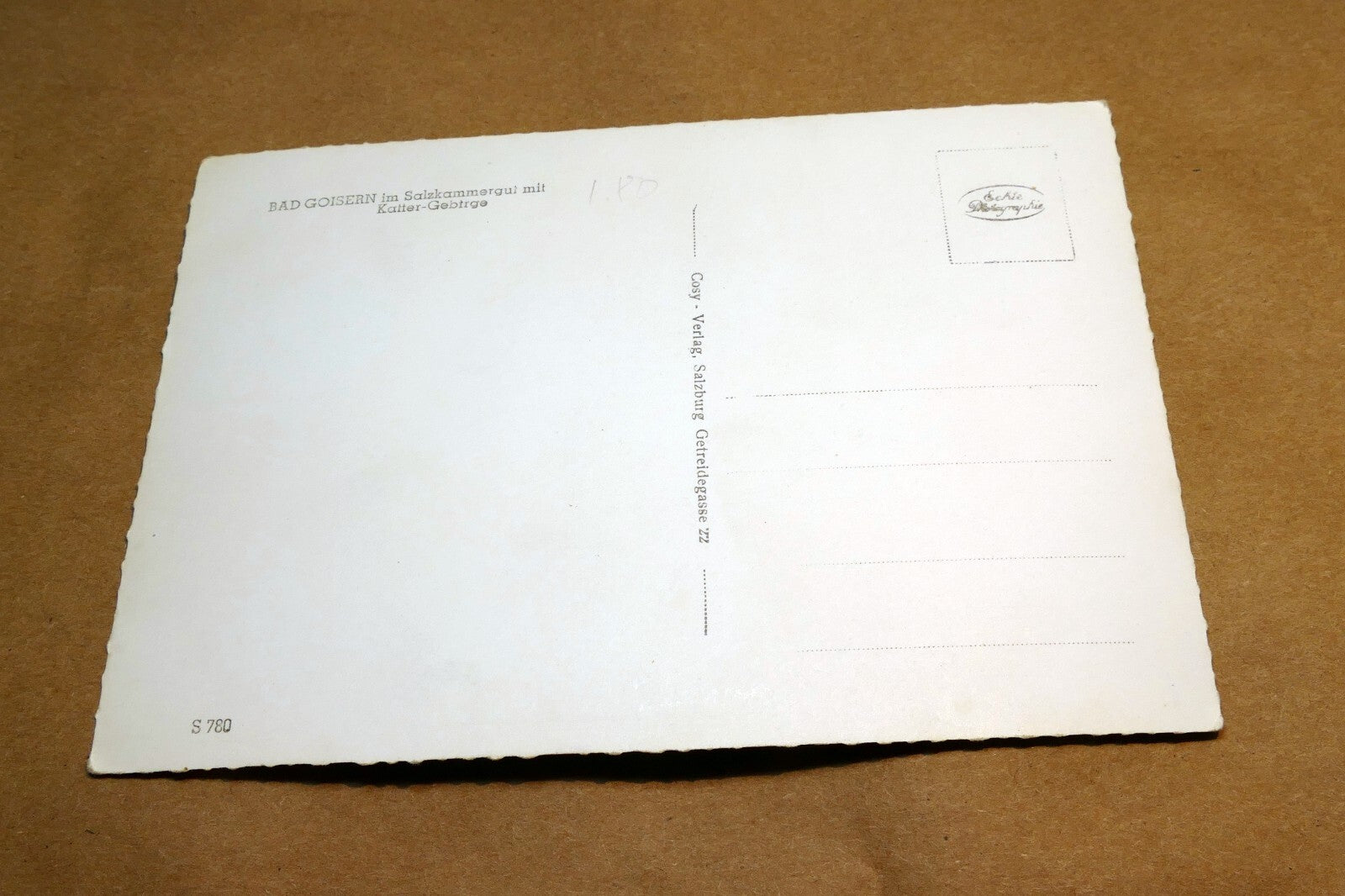 Bad Goisern Alps Austria postcard 1940's  - unposted