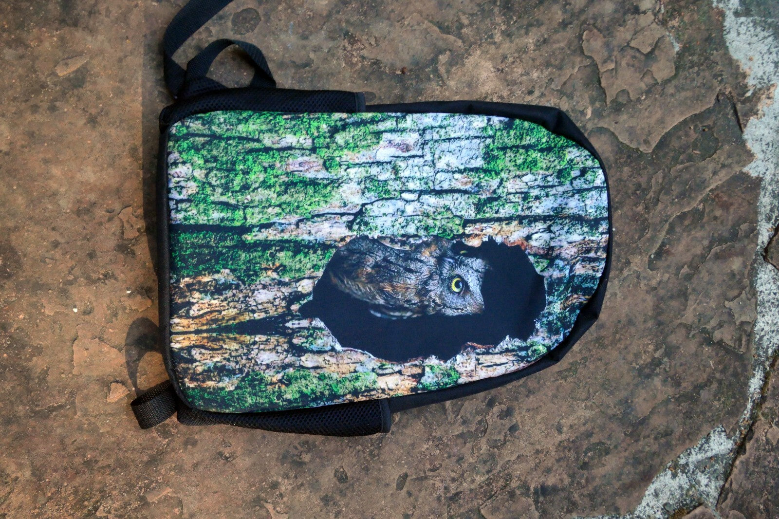 Camo Forest Green medium Backpack Bag Owl Printed camping