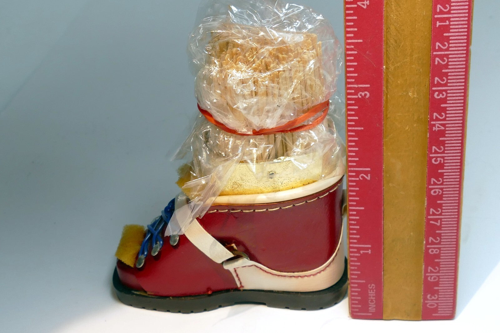 Vintage Mini Baby Shoe Toothpick Holder  Kitchen Decor