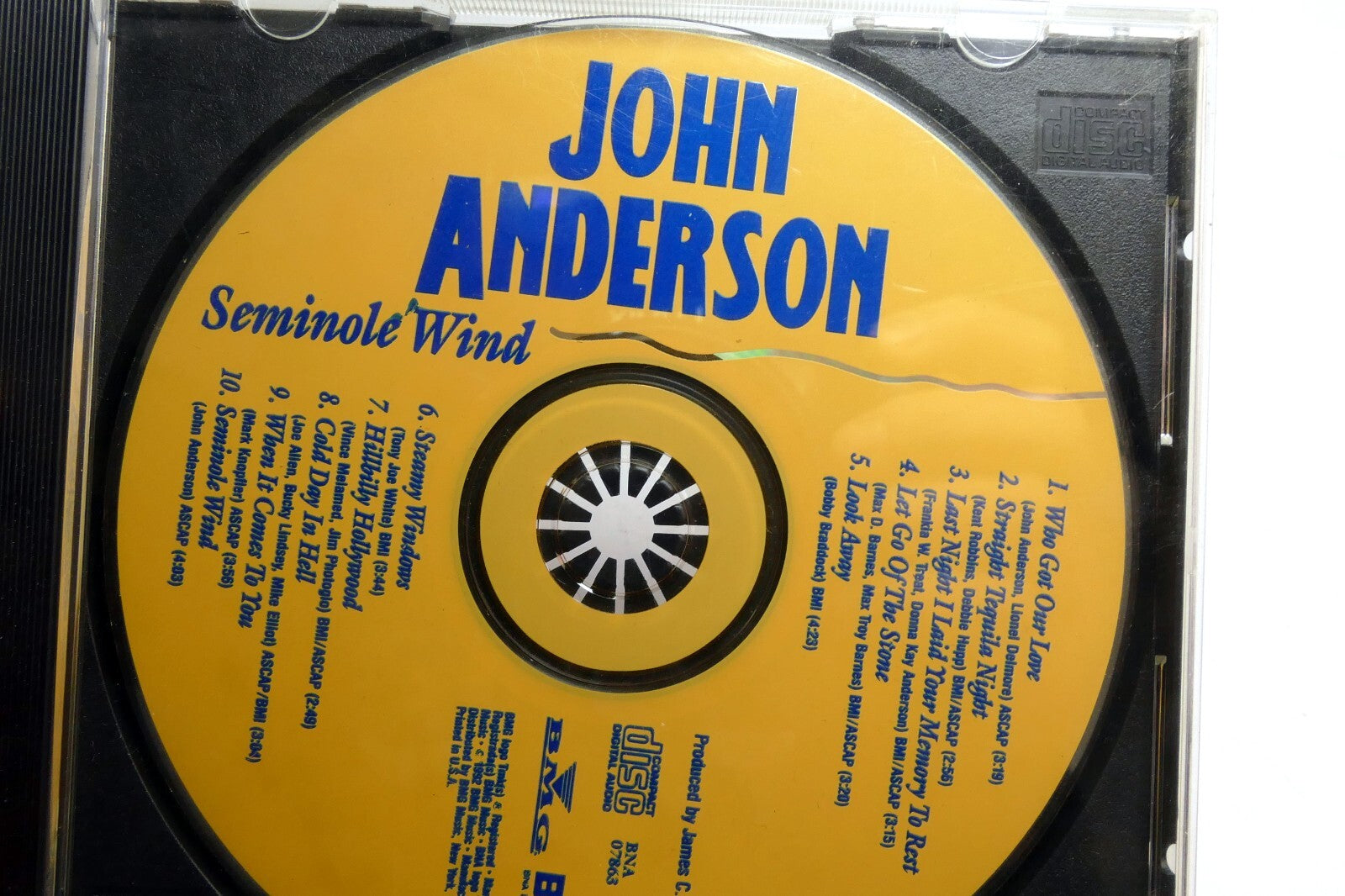 Seminole wind   audio cd (only) by john anderson bmg 1992 61929 2