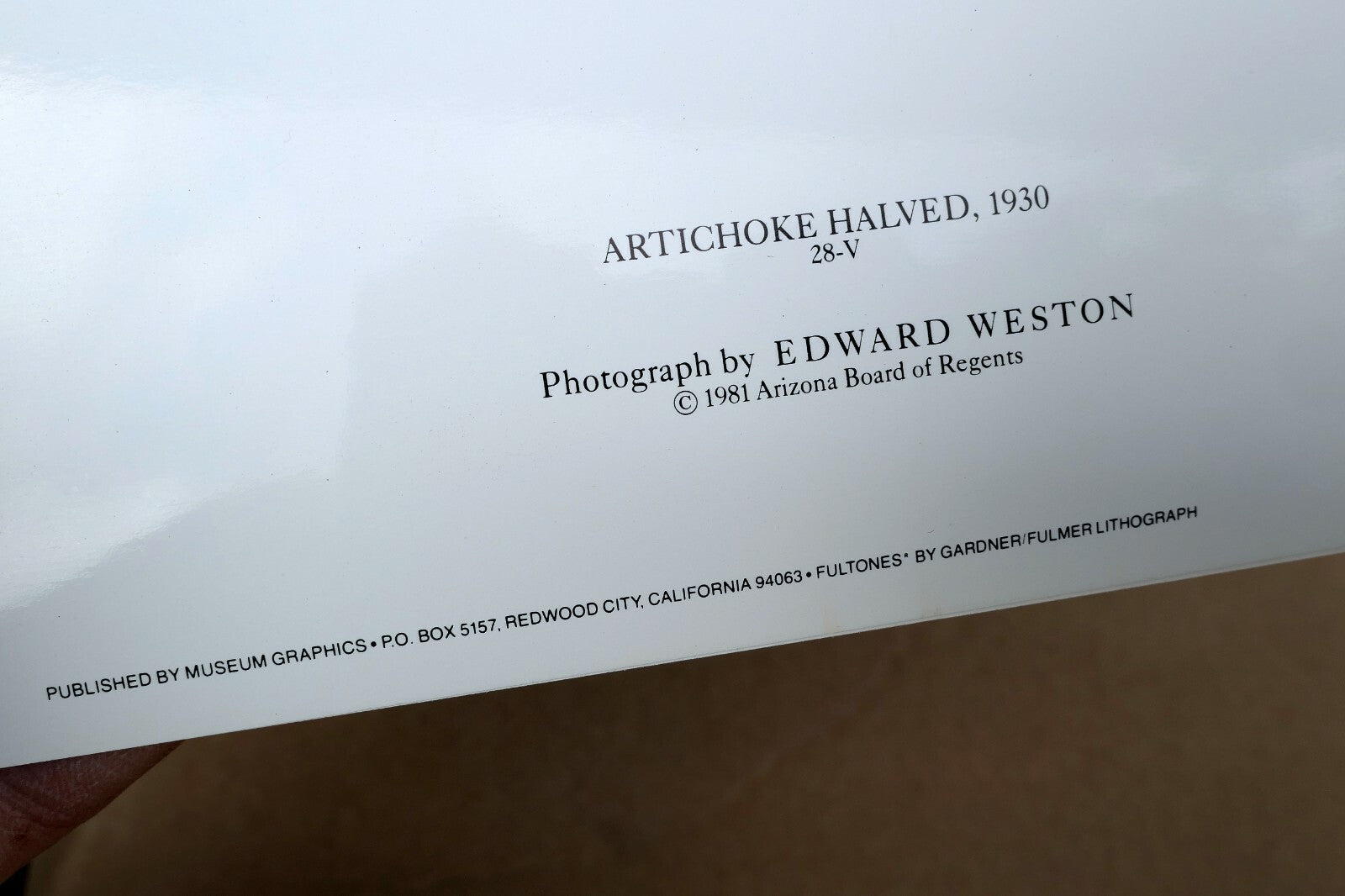 Artichoke Halved 1930 28-V Photograph by Edward Weston W-006-85 Greeting Card