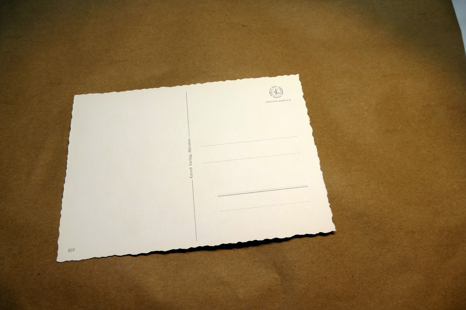 Adolf KORSCH VERLAG Postcard Munchen Two Boys playing music - Unposted Art