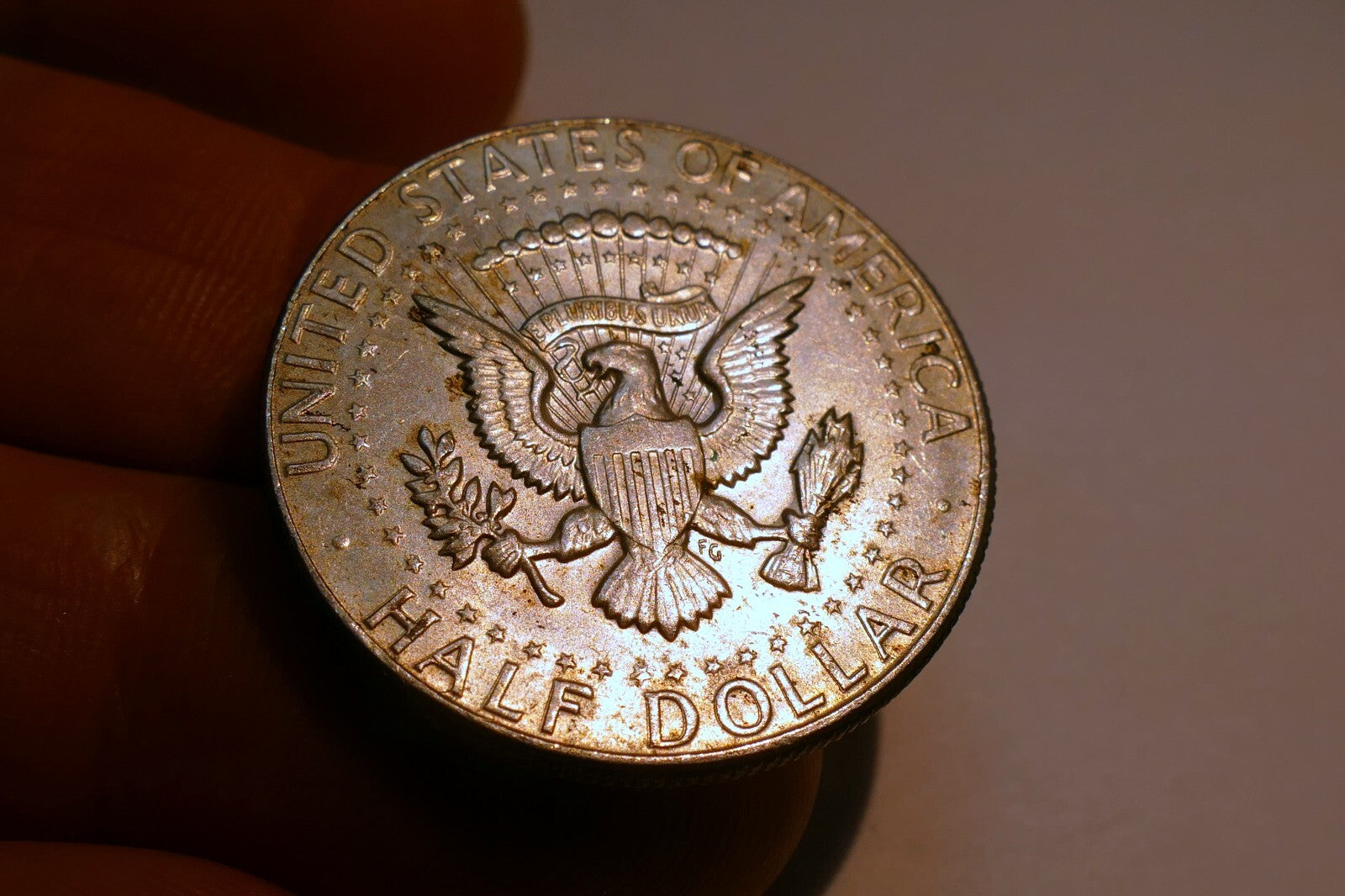 1969 - D Kennedy  half dollar coin US 40 % SILVER 60 % Copper